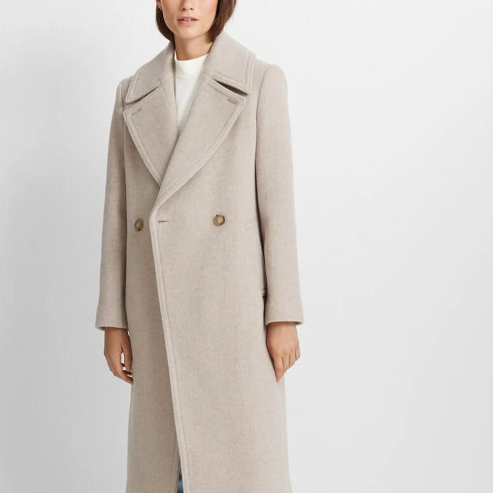 Club Monaco Daylina coat XS - tan taupe beige almond